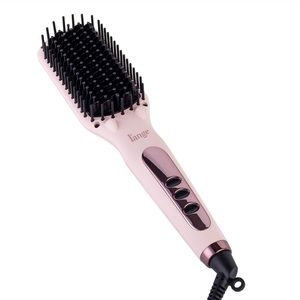 Lange hair brush straightener